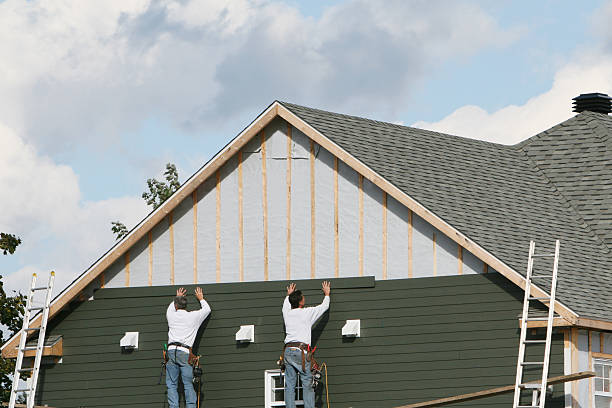 Professional Emergency Siding Repair technician working in Union Mills, NC